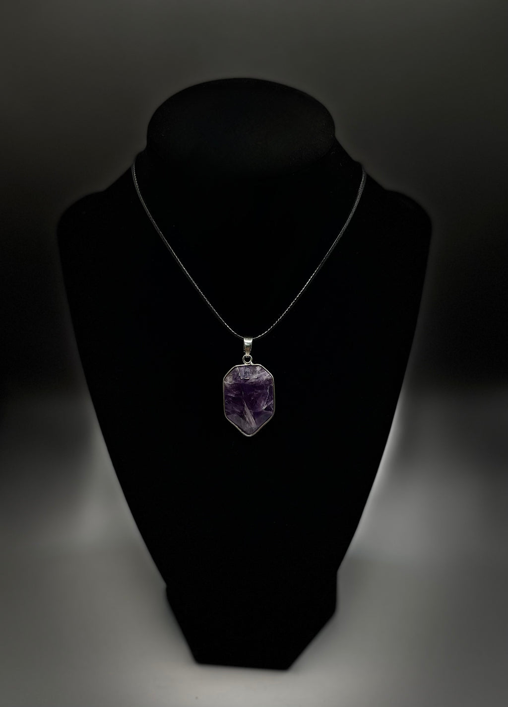 Amethyst Teardrop Necklace