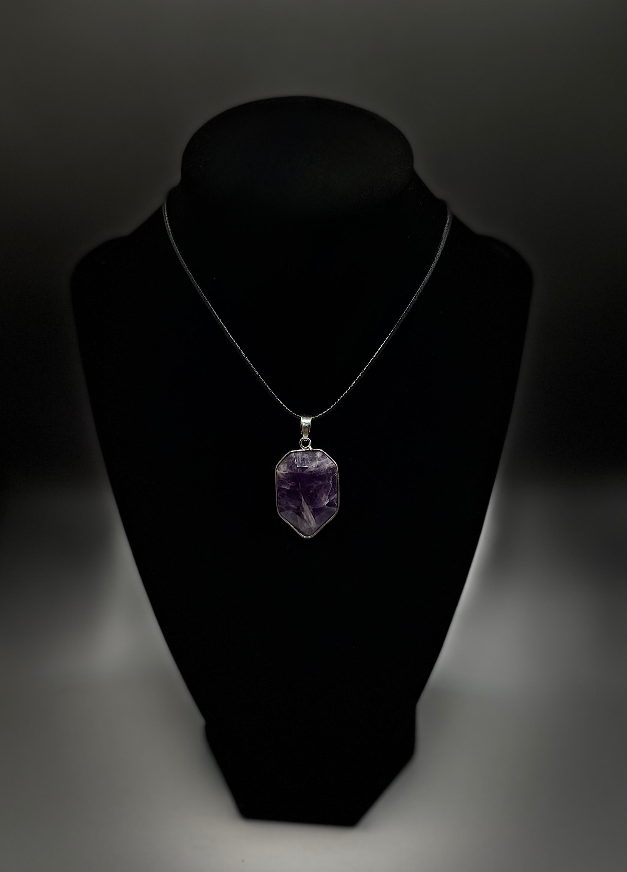 Amethyst Teardrop Necklace