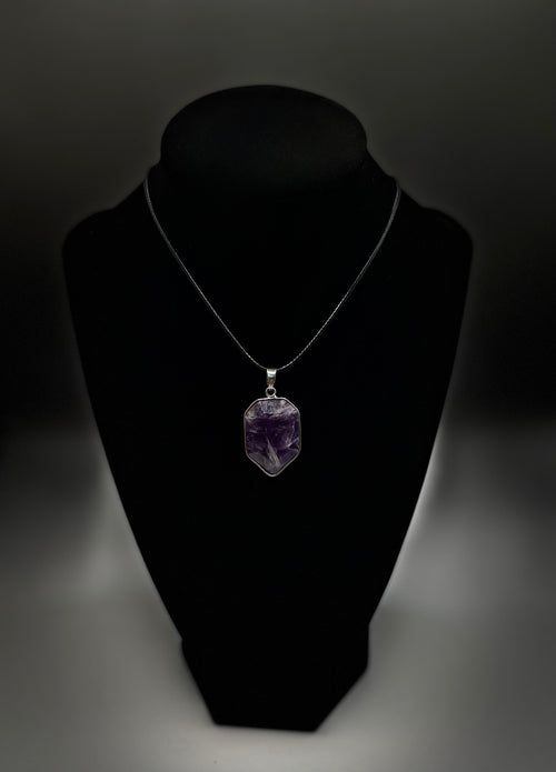 Amethyst Teardrop Necklace