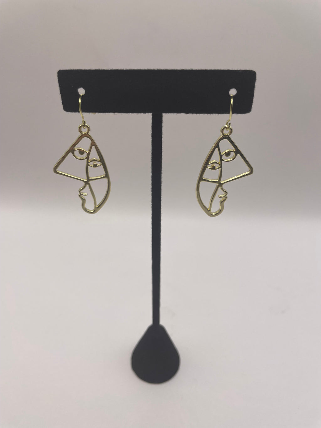 Geometric Abstract Face Earrings