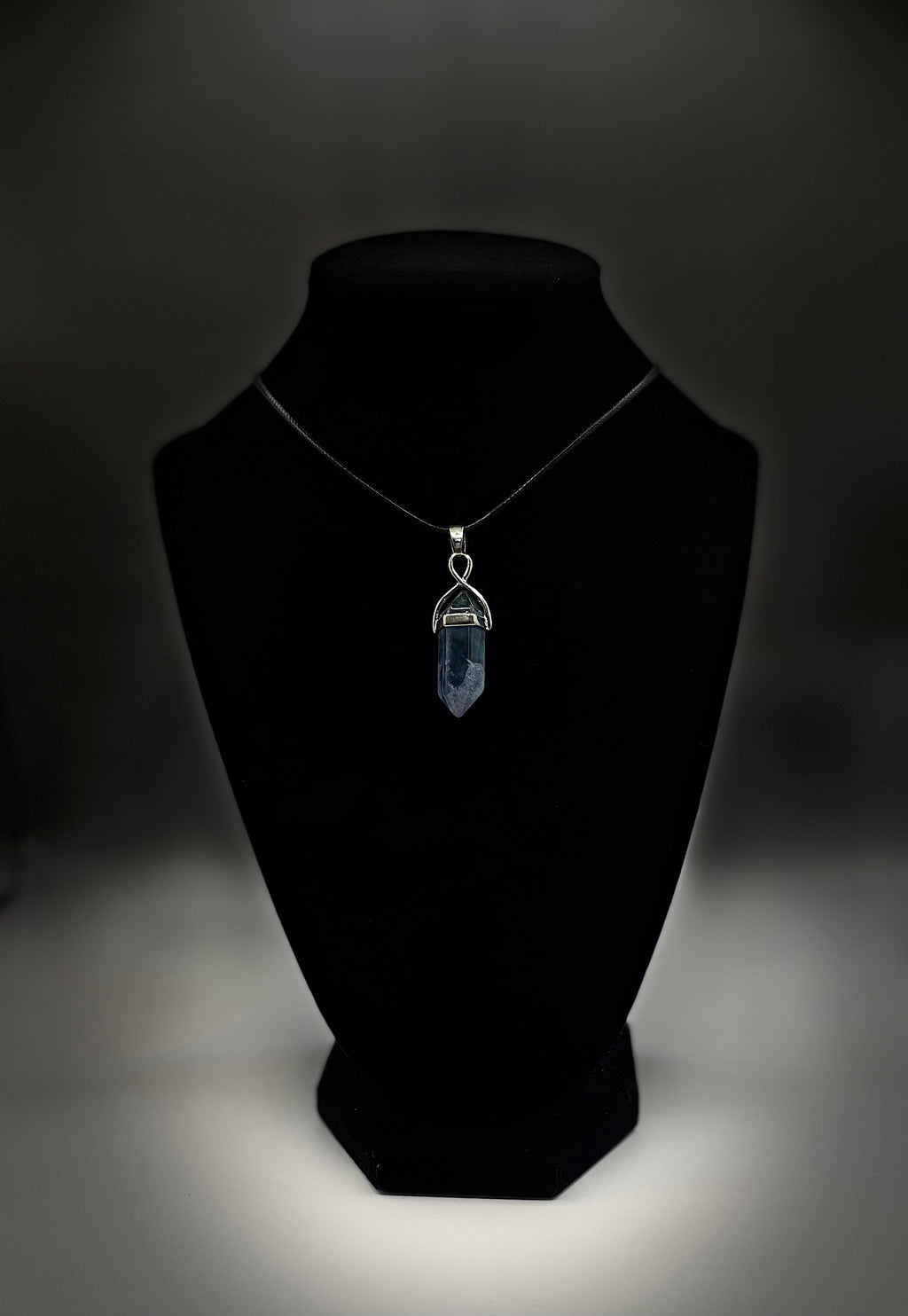 Fluorite Crystal Point Necklace