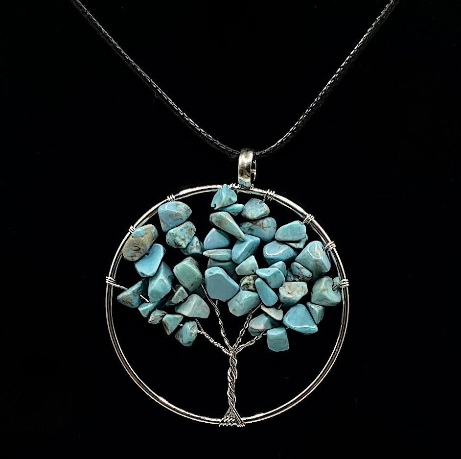 Turquoise Tree of Life Necklace