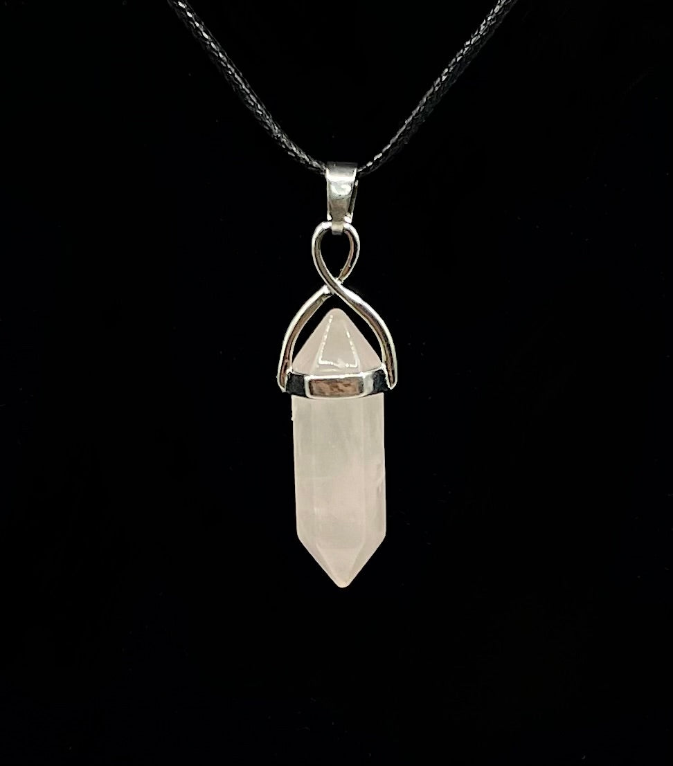 Clear Quartz Point Necklace
