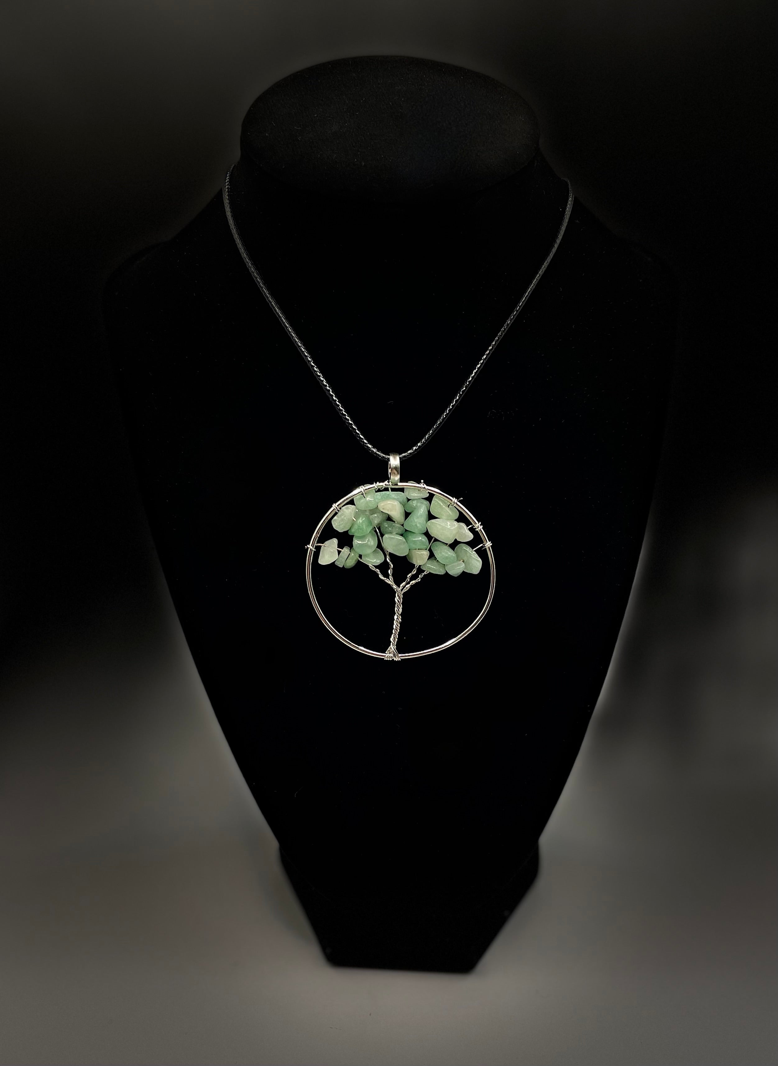 Green Aventurine Tree of Life Necklace