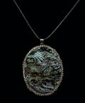 Abalone Shell Teardrop Pendant Necklace
