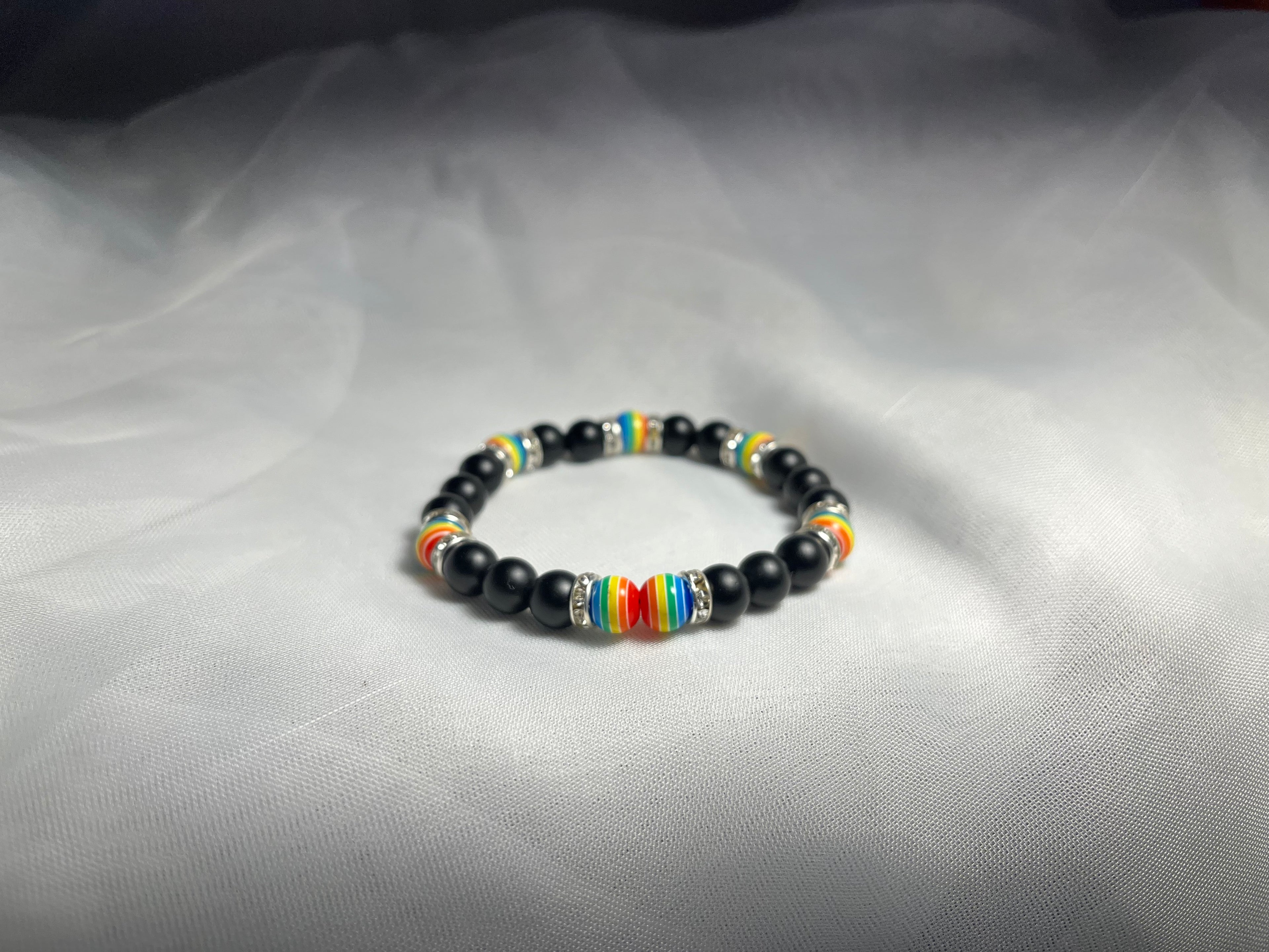 Rainbow Onyx Intention Bracelet