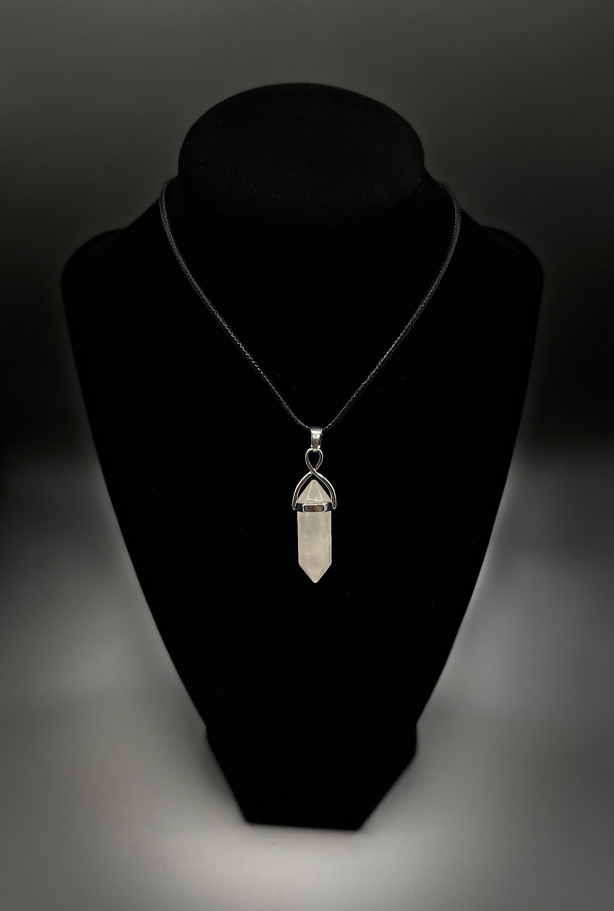 Clear Quartz Point Necklace
