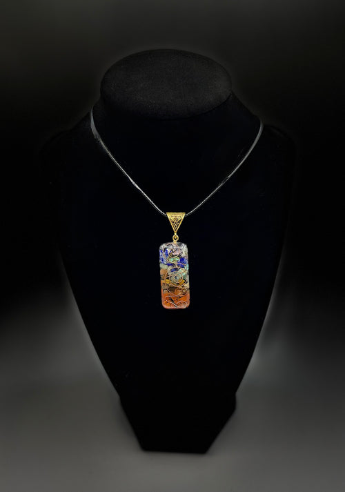 Chakra Stone Energy Necklace (Orgone Style)
