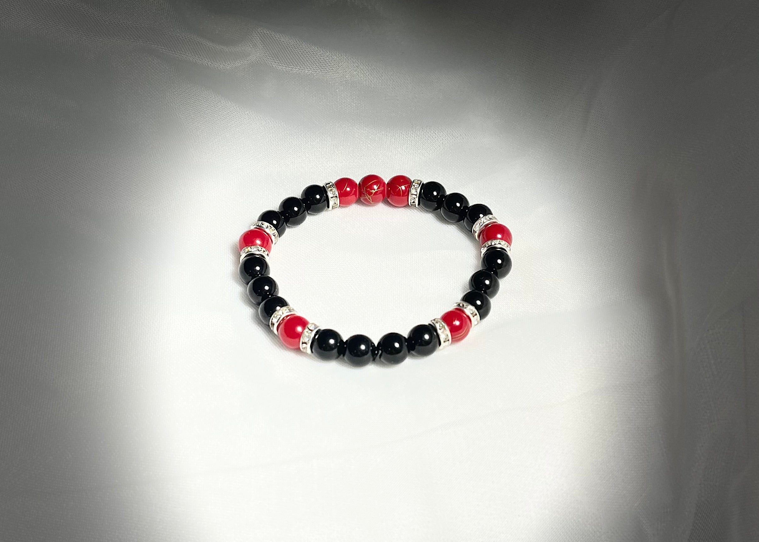 Crimson & Night Rondelle